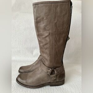 Frye Fhillip Riding Boots Women's Size US 6.5 Distressed Leather